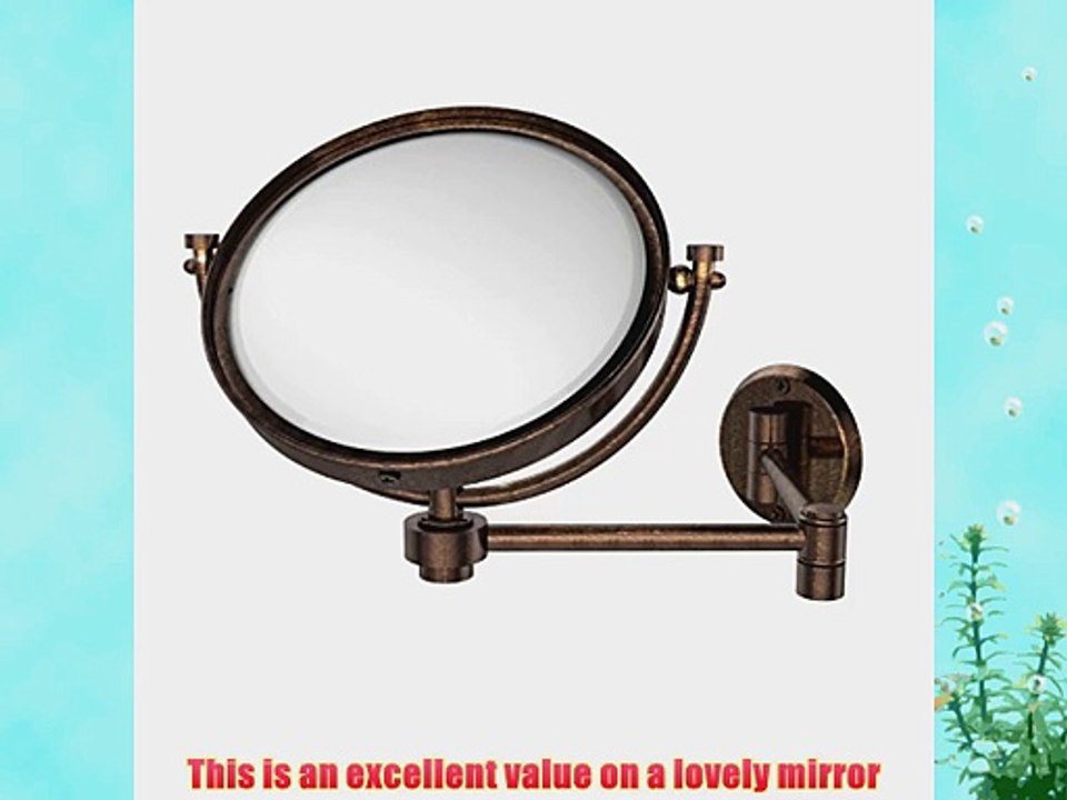 Allied Brass WM-6/4X-VB 8-Inch Wall Mirror with 4x Magnification Extends 14-Inch Venetian Bronze