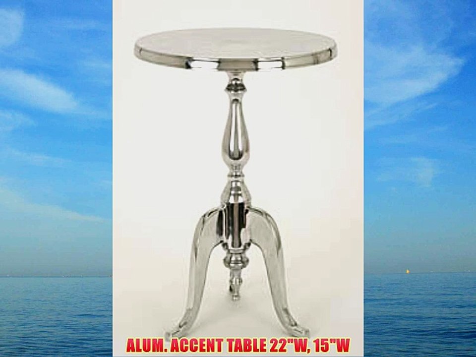 ALUM. ACCENT TABLE 22W 15W