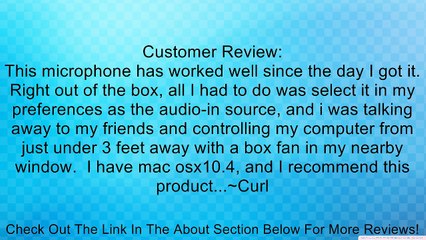 Logitech USB Desktop Microphone (Black/Silver) Review