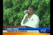 Correa inaugura obras en Manabí