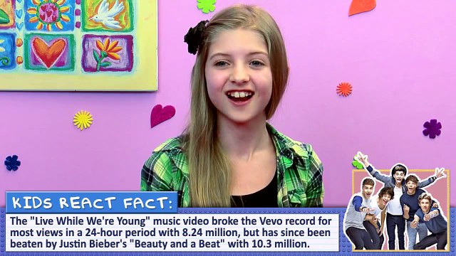 Kids React To One Direction Live While We Re Young Video Dailymotion