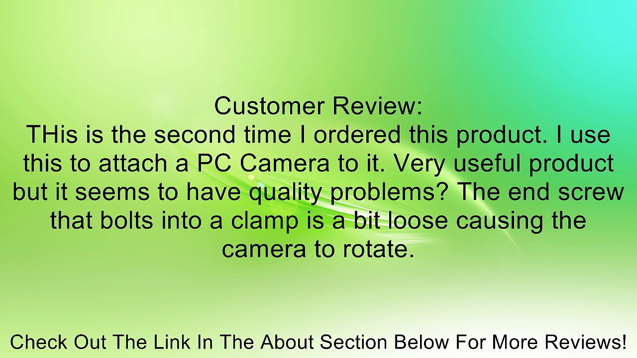 Manfrotto 237HD Heavy-Duty Flex Arm for Super Clamp (Black) Review