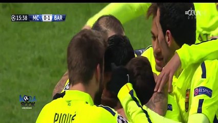 أهداف مباراة مانشستر سيتي 1-2 برشلونة [24 2 2015] حفيظ دراجي [HD]