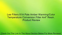 Lee Filters 81A Pale Amber Warming/Color Temperature Conversion Filter 4x4