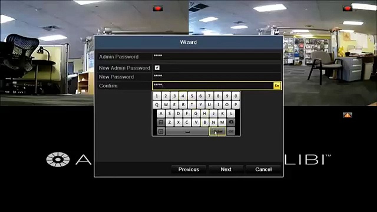 Alibi 3000 Series NVRs: Using the Wizard