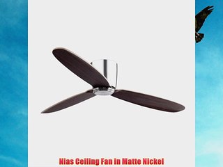 Nias Ceiling Fan in Matte Nickel