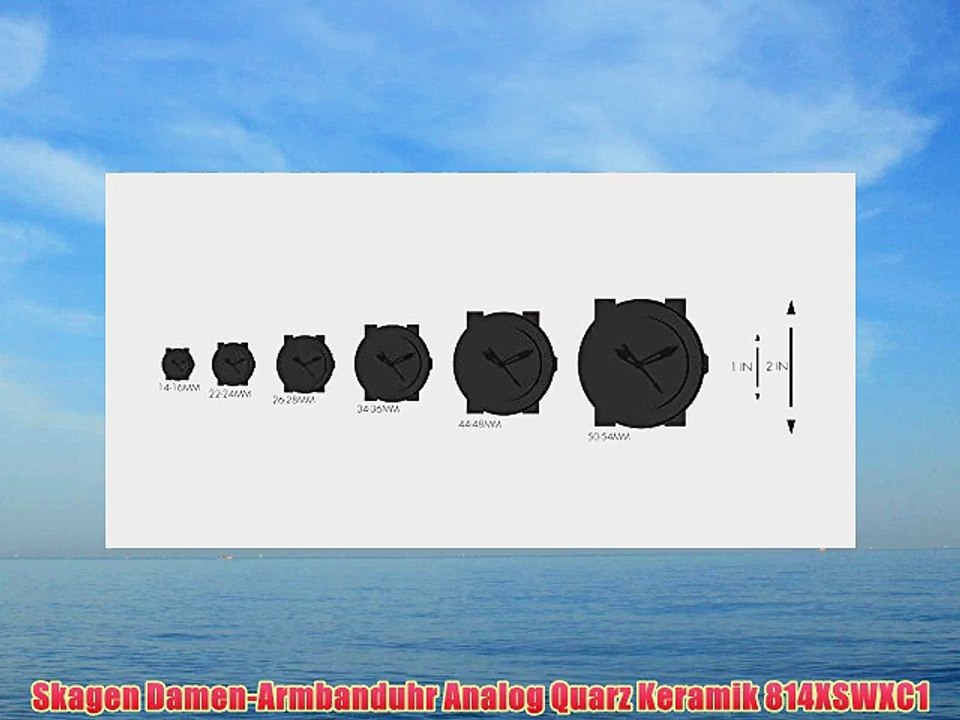 Skagen Damen-Armbanduhr Analog Quarz Keramik 814XSWXC1