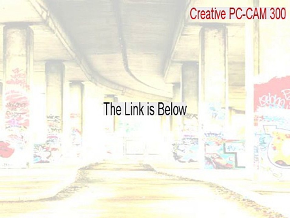 Creative PC-CAM 300 (Composite) Serial (creative pc cam 300 driver)