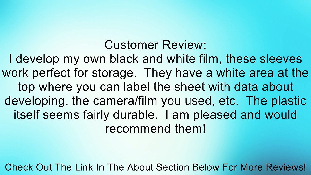 Print File 120-4B Negative Preservers for 120 Film (25-Pack) Review