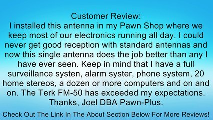 TERK Dual-Drive, Amplified Indoor / Outdoor FM Antenna Review
