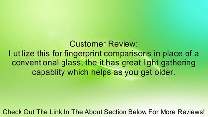 Pentax 5.5x Super Multi Coated Magnifier Loupe with Transparency Stand Review