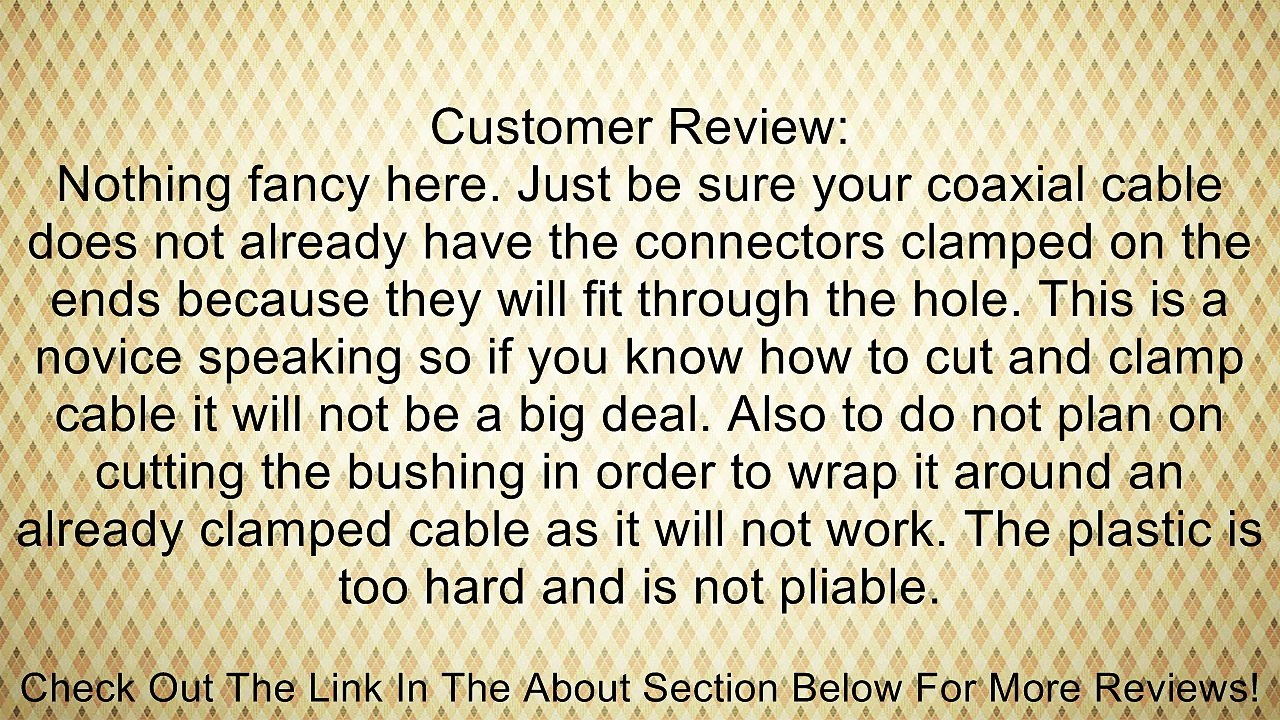 RCA VH144 Coaxial Feed-Thru Wall Bushings (Discontinued by Manufacturer) Review