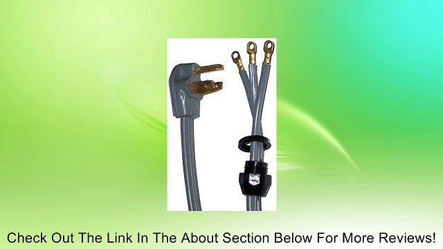 PETRA 90-1060QC 3-Wire Quick-Connect Range Cord, 4-Foot, 40A Closed End Review