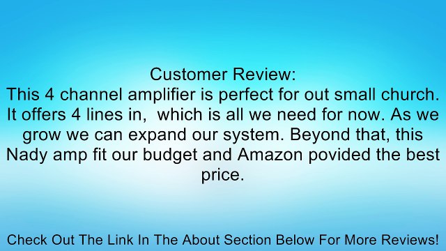 Nady MPM-4130 4-Channel Powered Mixer with Digital Delay Review