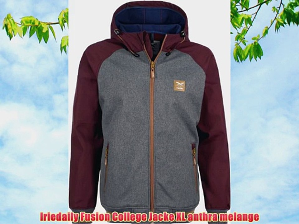 Iriedaily Fusion College Jacke XL anthra melange