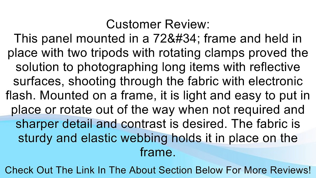 Photoflex Litepanel 39" x 72" White Translucent Fabric Review