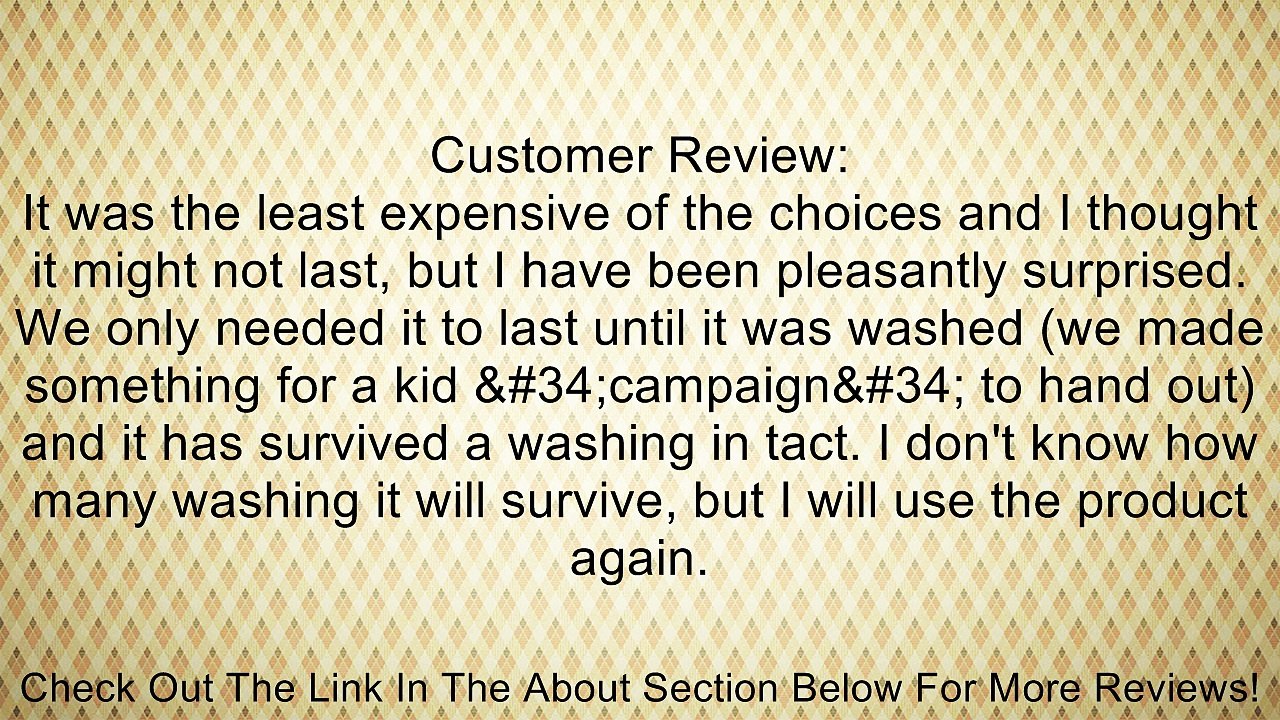 Projet Inkjet Transfer Paper for T-Shirts, 8.5x11", 50 Sheet Pack Review