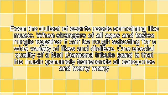 The Neil Diamond Tribute Band Will Be A Phenomenon For Wedding Guests