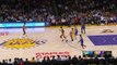 Jeremy Lin Block Shane Larkin - Knicks vs Lakers - March 12, 2015 - NBA Season 2014-15
