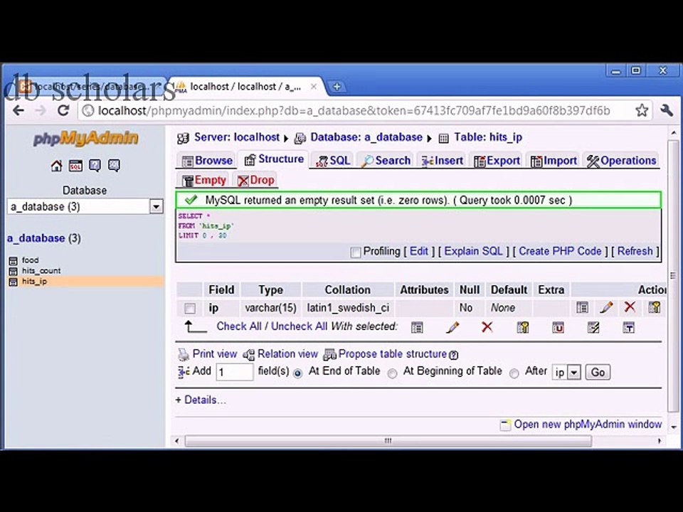 PHP Lecture (125) Creating a Database Hit Counter Part 3