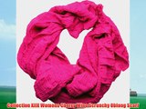 Collection XIIX Womens Cherry Wine Scrunchy Oblong Scarf