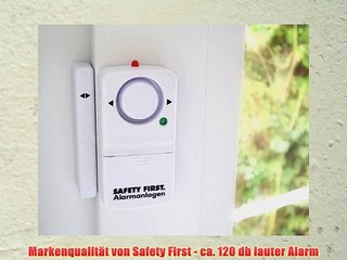 10er SET Fensteralarm WEI? Fenstersicherung T?rsicherung Einbruchschutz Safety First