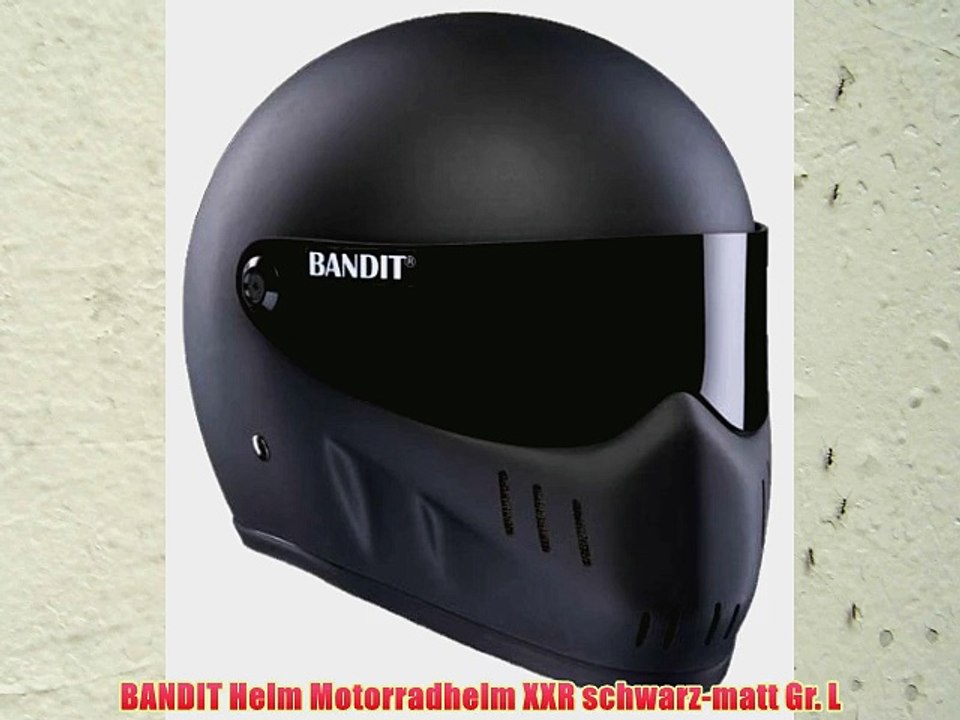 BANDIT Helm Motorradhelm XXR schwarz-matt Gr. L