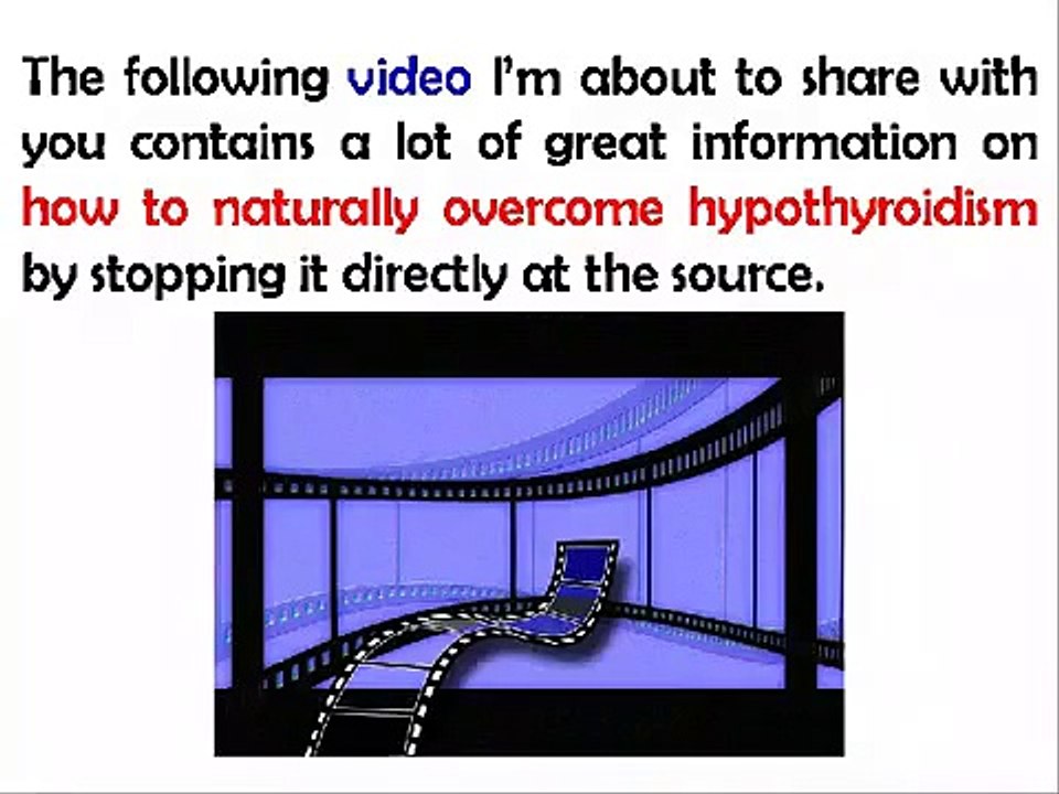 Hypothyroidism Revolution Diet Plan - Treat Hypothyroidism Naturally