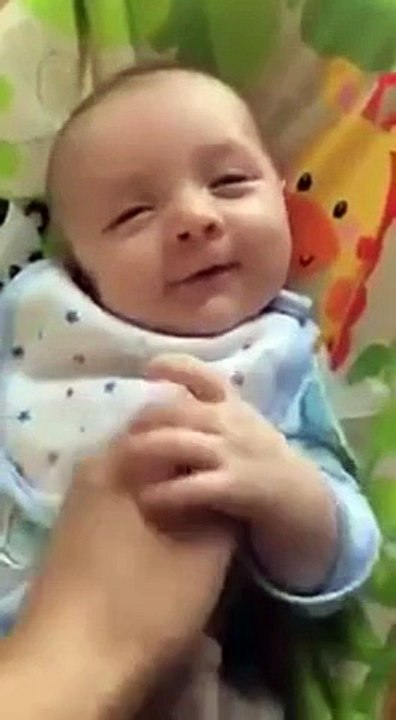 7 week old child says hello