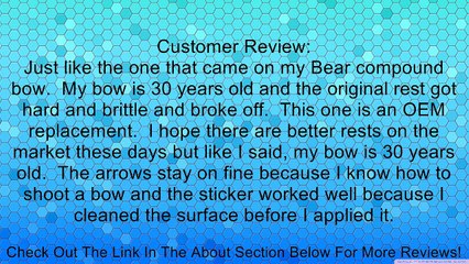 Bear Weather Arrow Rest RH Review