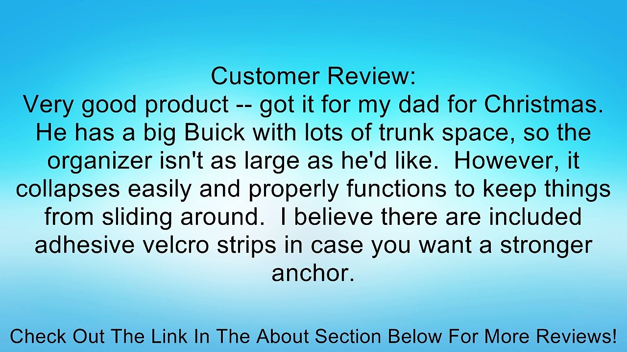 Highland 1980000 Space Master Vehicle Cargo Organizer Review