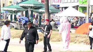 Looking For Pigs Prank on LAPD Cops Funny prank - Funny videos 2015