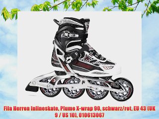 Fila Herren Inlineskate Plume X-wrap 90 schwarz/rot EU 43 (UK 9 / US 10) 010613067