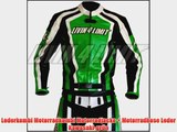 Lederkombi Motorradkombi Motorradjacke   Motorradhose Leder Kawasaki-gr?n