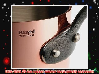 Mauviel M'Heritage Copper M250C 6502.25 2.5 mm 3-Quart Saute Pan with Lid Cast Iron Handle