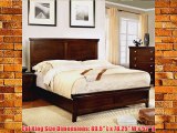 Dunhill Transitional Style Brown Cherry Finish Cal King Size Bed Frame Set