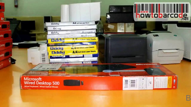 Requirement for designing & printing barcode labels