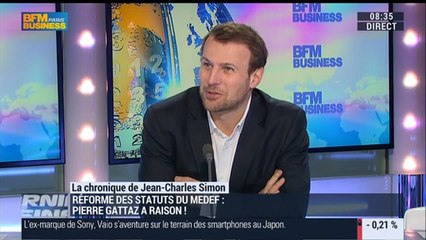 Jean-Charles Simon: Réforme des statuts: la décision de Pierre Gattaz est vertueuse – 13/03