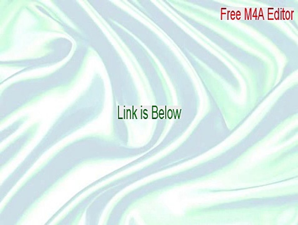 Free M4A Editor Key Gen - free m4a tag editor mac 2015