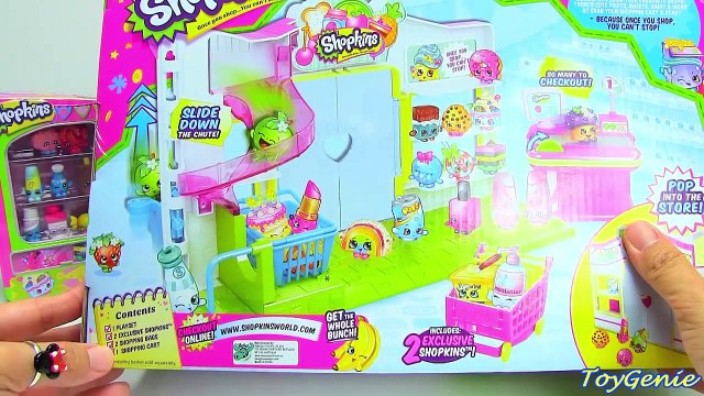 Shopkins Small Mart Playset with 2 Exclusive Shopkins