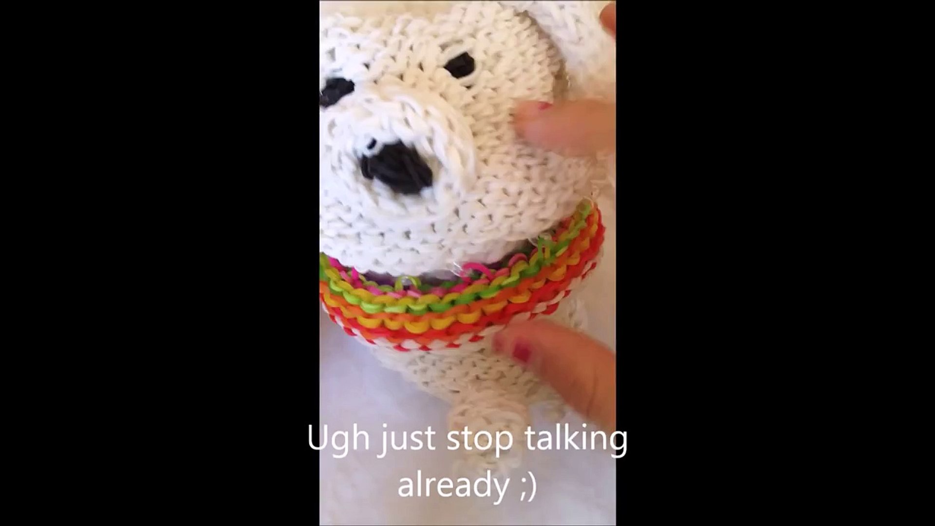 Rainbow Loom tutorial: How to make a cute 3D Dog/Puppy. - video Dailymotion