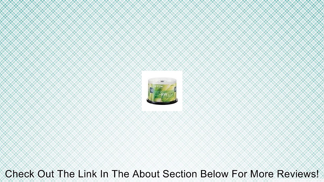 TDK Systems CDRW 80MIN 700MB 12X HI-SPEED SPINDLE 50PK ( CD-RW80HSGC50-G ) (Discontinued by Manufacturer) Review