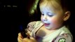 baby talking to dad on phone funny girl