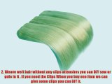 Angel_Halo 2PCS/Lot Mix Length #613 Bleach Blonde Remy Indian Human Hair Extensions DIY Weft