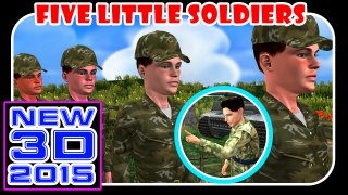 Five Little Soldiers 3D Rhymes | Nursery Rhymes | 3D HD - e3kids