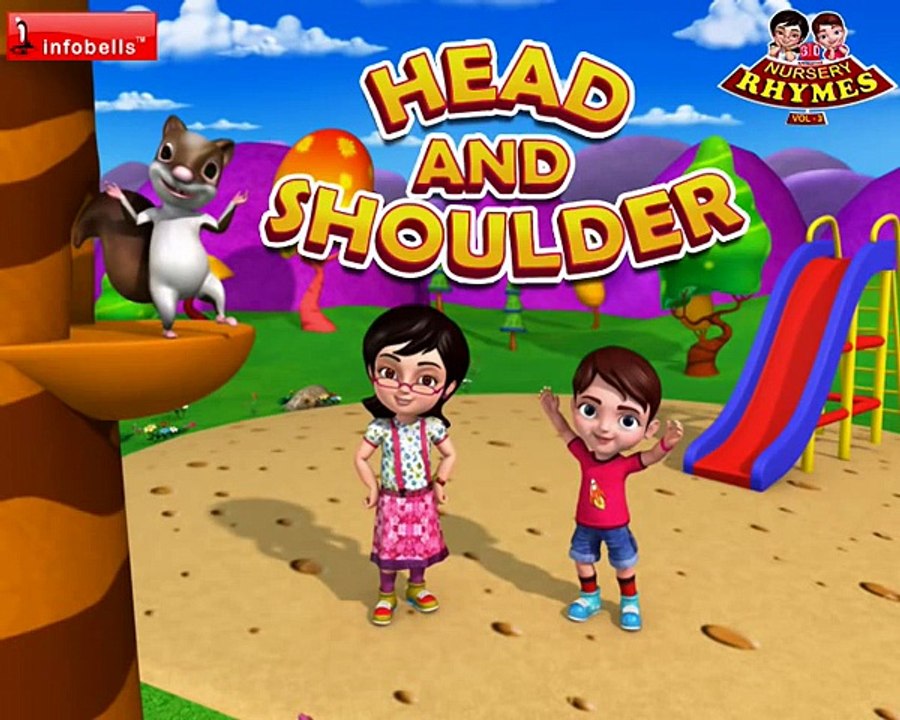 Head Shoulders Knees and Toes Famous Nursery Rhymes 3D Animated