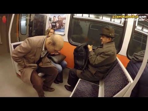 Metroda Uyuyakalan Dede Şakası - Hayrettin