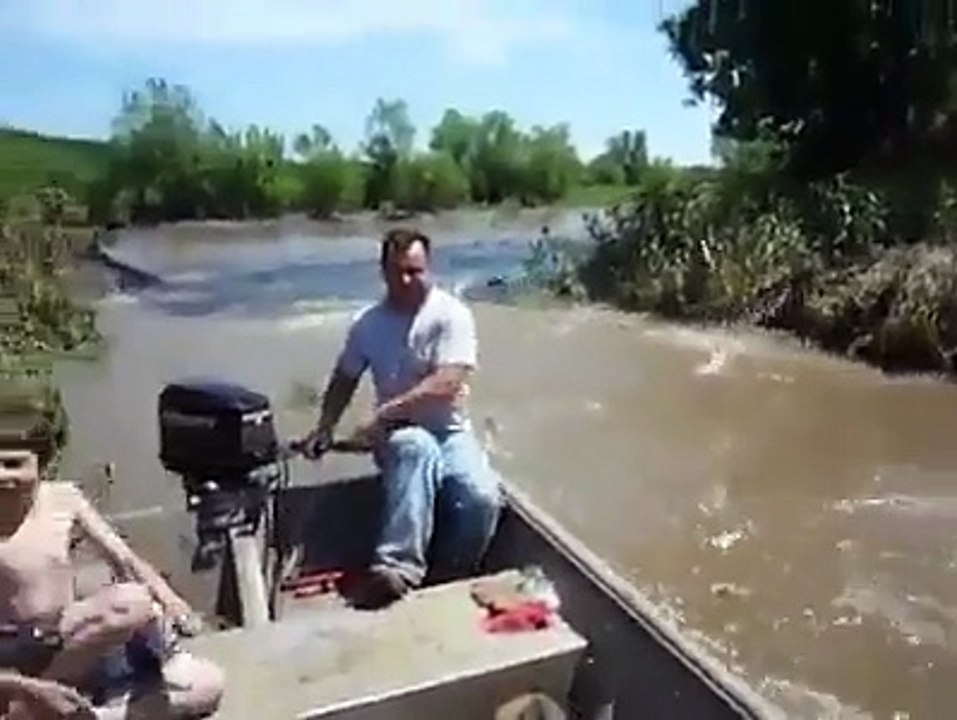 Children playing with funny fish