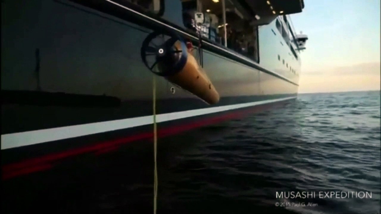 Paul Allen fait une visite guidée de l'épave du Musashi