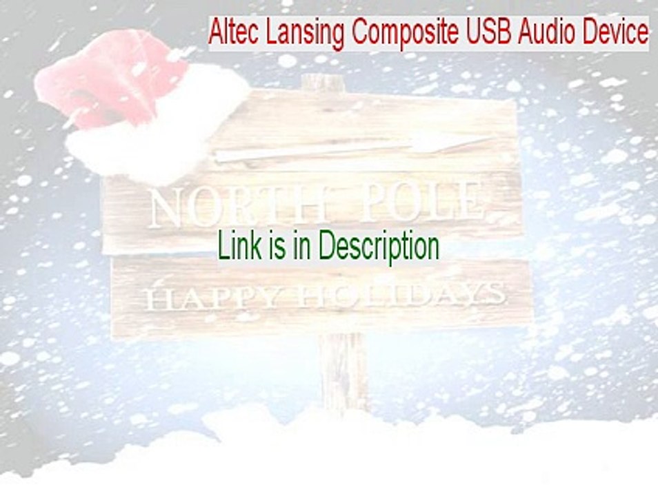 Altec Lansing Composite USB Audio Device Cracked [Altec Lansing Composite USB Audio Devicealtec lansing composite usb audio device]